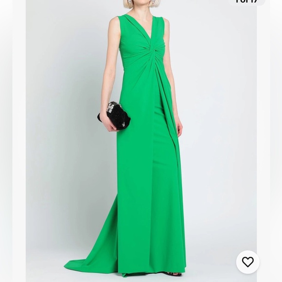 Chiara Boni La Petite Robe Opera Column maxi Gown geranium red size 46 / U.S. 10 - Picture 15 of 15